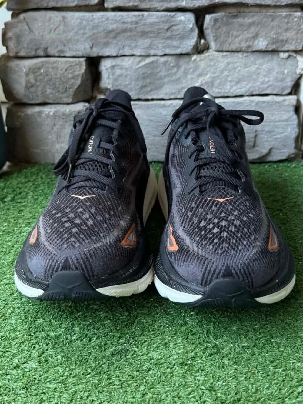 Hoka One One Clifton 9 Black/Rosegold Womens Sneakers